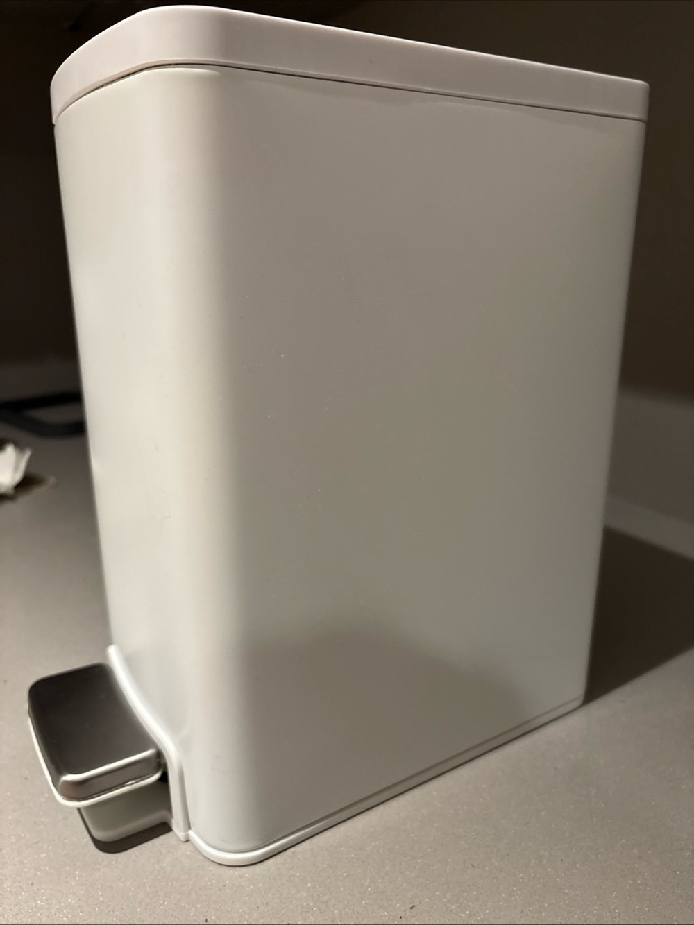Kohler White Step Trash Can with Pedal - Home Bath - Picture 3 of 16